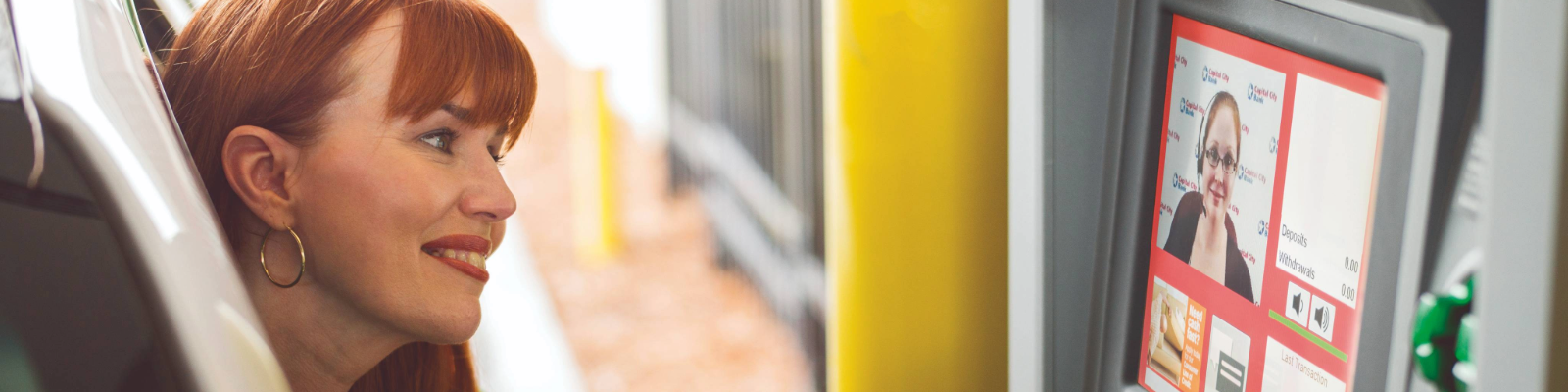 Client at Video Teller 