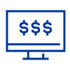 blue digital services icon